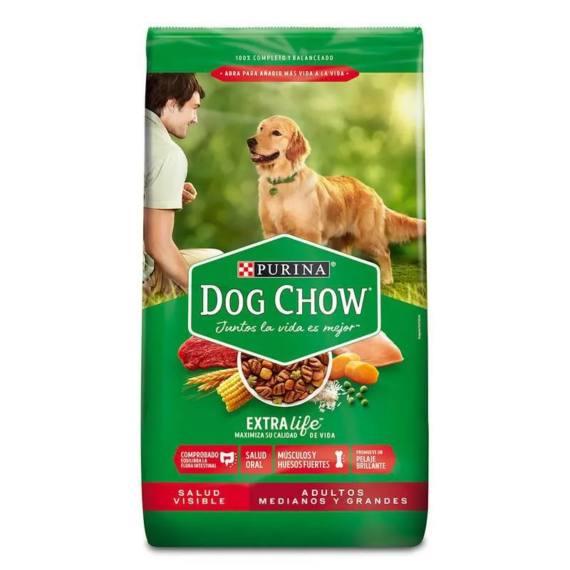 DOG CHOW SALUD VISIBLE ADULTO Medianos y grandes 22.7 KG