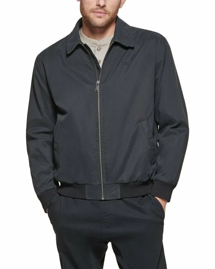 Chaquetas Dockers Laydown Collar Bomber,Regular Fit Hombre Negras | TFKNU9413