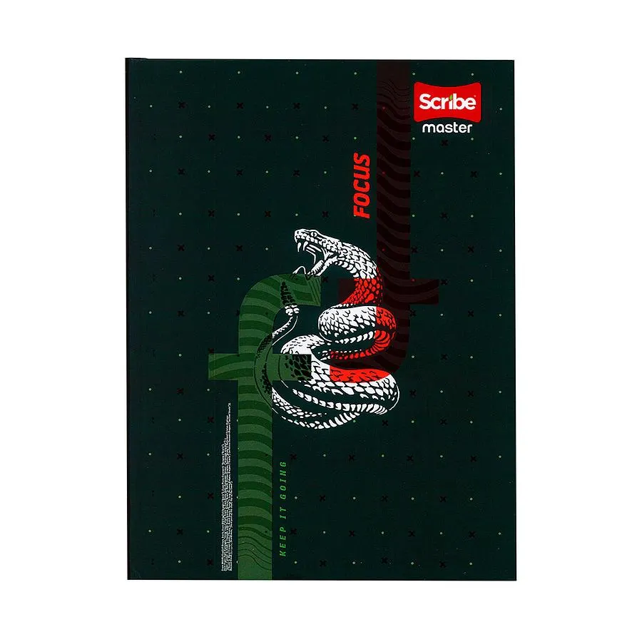 Cuaderno Cosido Masculino Pasta Dura Master Mas 100 Hojas