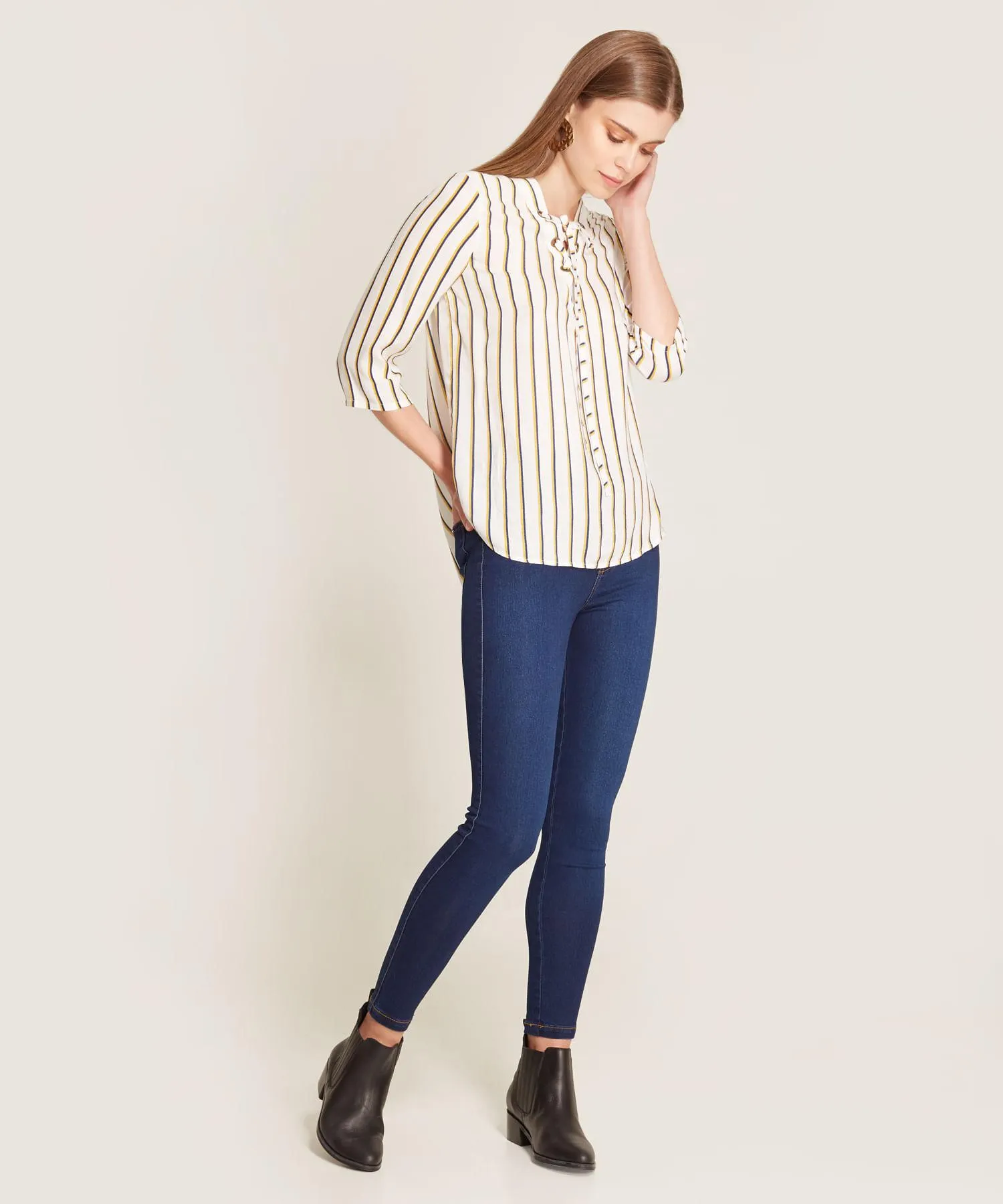 Jegging Tiro Alto con Bolsillos