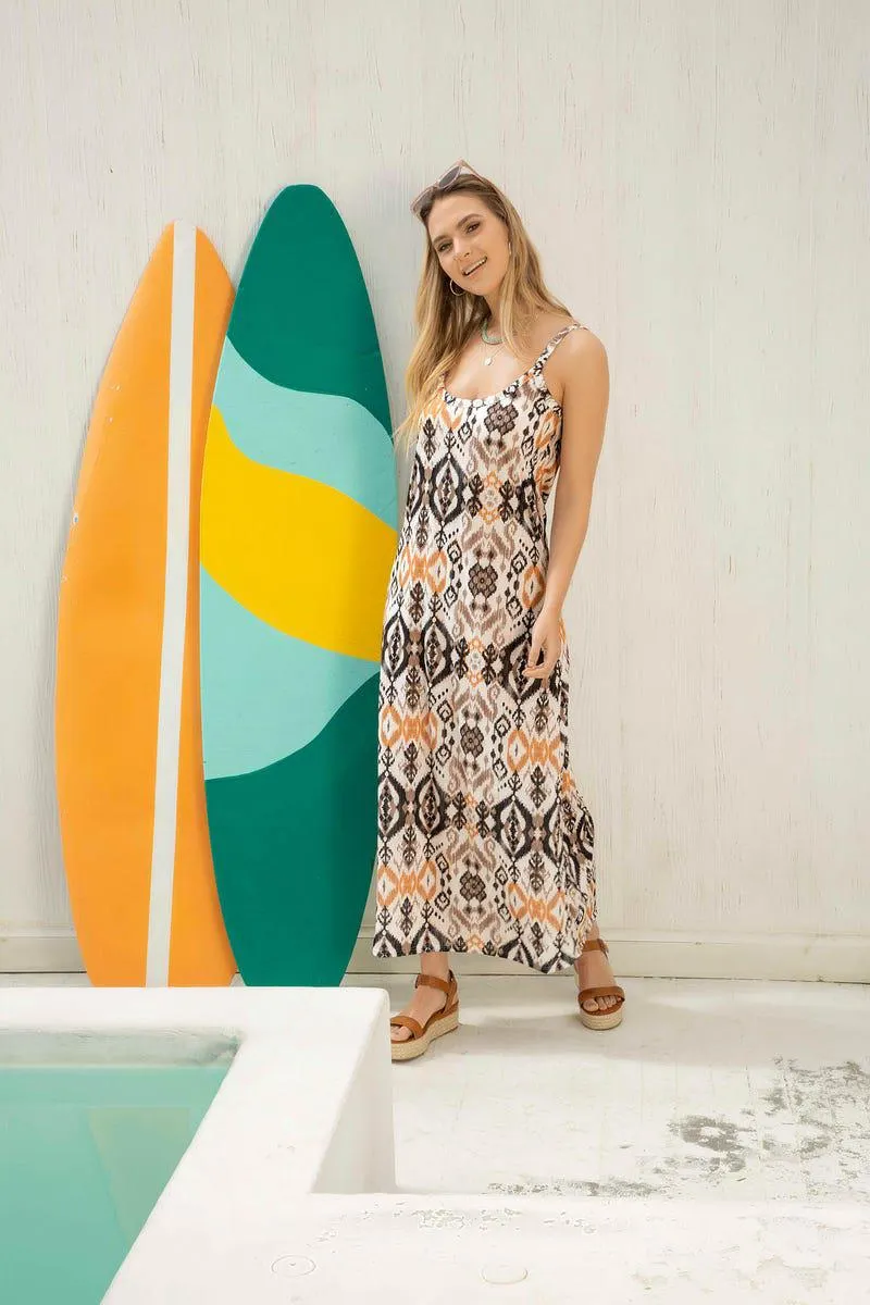 VESTIDO LARGO Multicolor