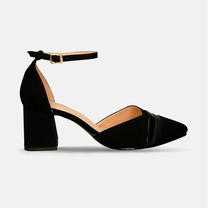 Tacones Negro Bata Julieta Mujer