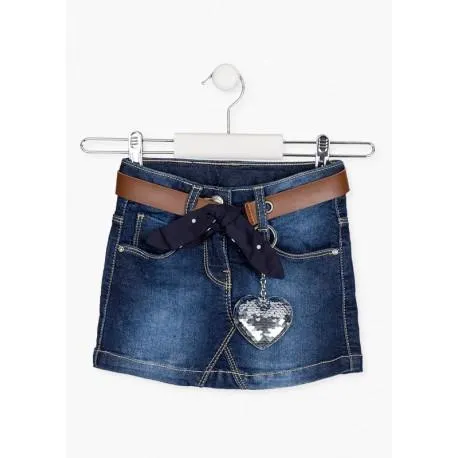 LOSAN FALDA CON LLAVERO REF 126-7025 DENIM