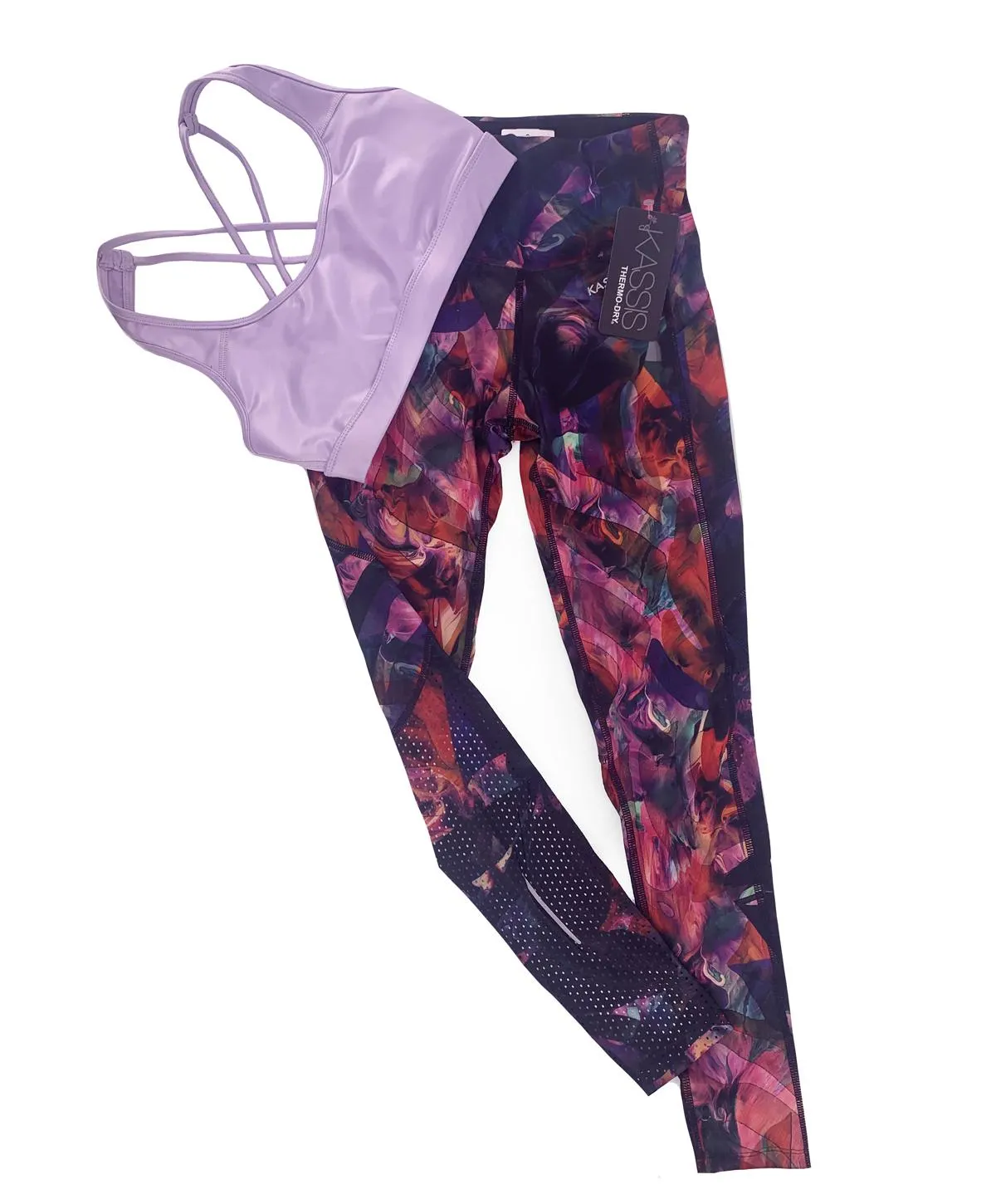 SET TOBILLERO FROG + TOP LILA