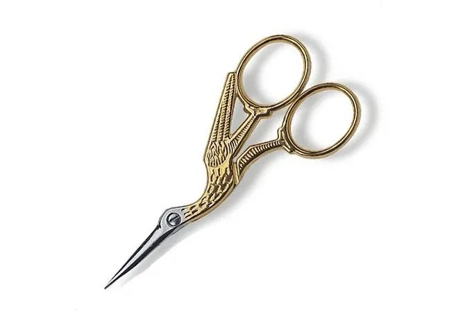 TIJERA CIGUEÑA DORADA 9cm 8.1040.09