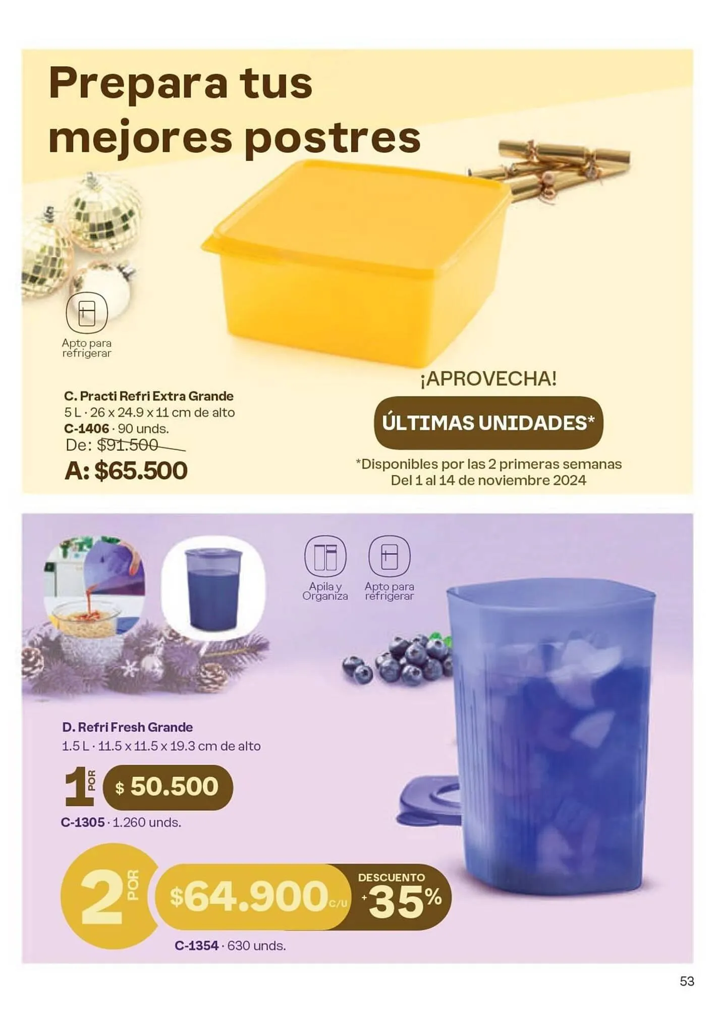 Catalogo de Catálogo Tupperware 19 de noviembre al 31 de diciembre 2024 - Pag 53