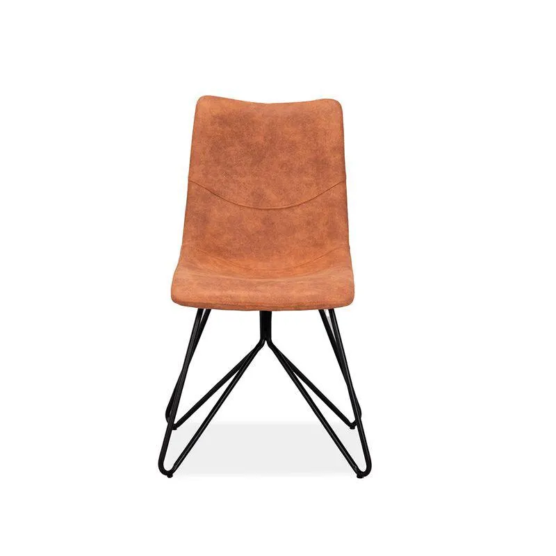 Silla De Comedor Queens Microfibra Brandy