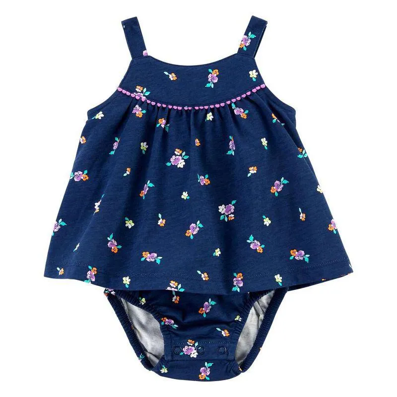 Body Vestido Azul Bebé Niña Talla 24M