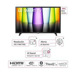 Televisor LG Smart TV LED HD 32" 32LQ630BPSA Negro