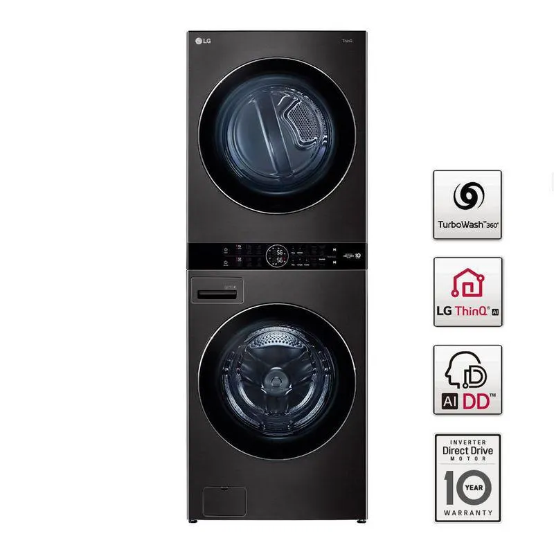 Lavadora Secadora 48lb Negro LG WK22BS6.ABLECOL