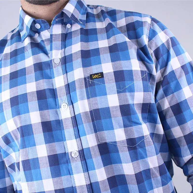 Camisa a cuadros para Hombre Lec Lee - Azul