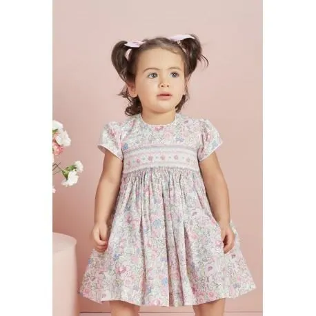 VESTIDO BORDIÑO NIÑA REF 5796 ESTAMPADO