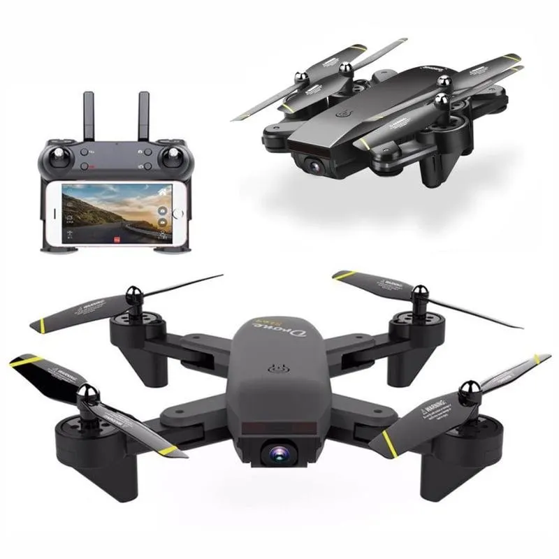 Drone Plegable Wifi Doble Camara Doble Bateria Retorno Autom