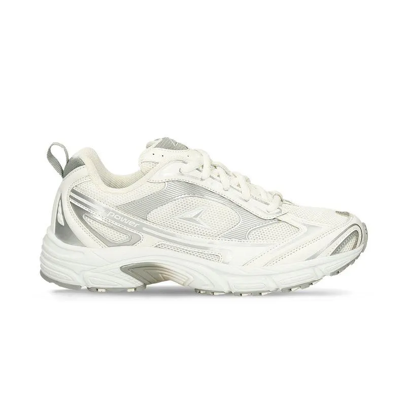 Tenis Deportivos Blanco-Gris Power Zeta Relic Mujer