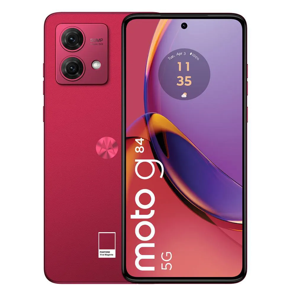 Celular MOTOROLA Moto G84 256 GB 8 GB RAM Rojo cargador