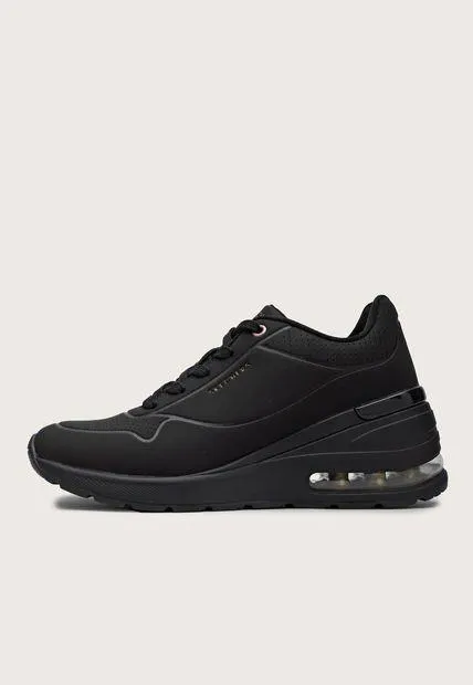 Tenis Lifestyle Negro-Dorado Skechers Street Million Air - Elevated Air