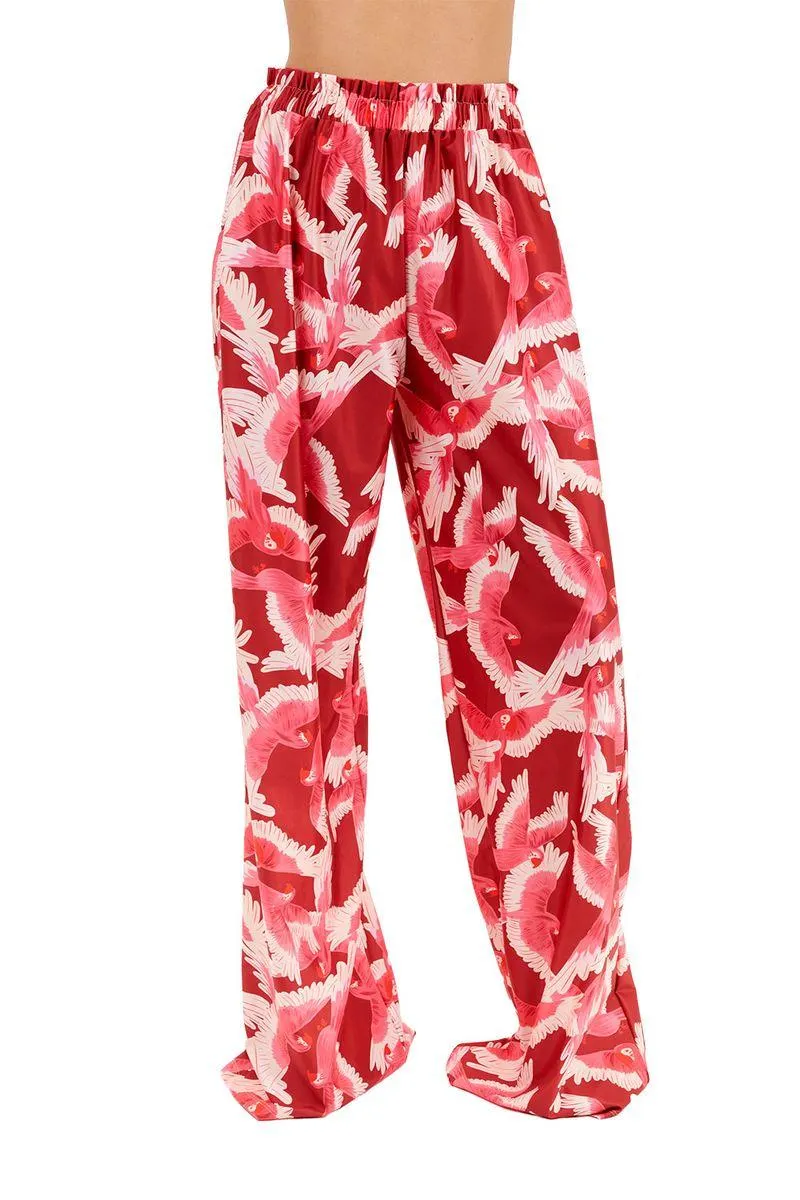 Pantalon Estampado Rojo para mujer Stella