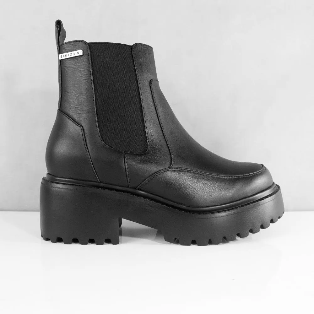 BOTIN PARA MUJER MERY CUERO NEGRO