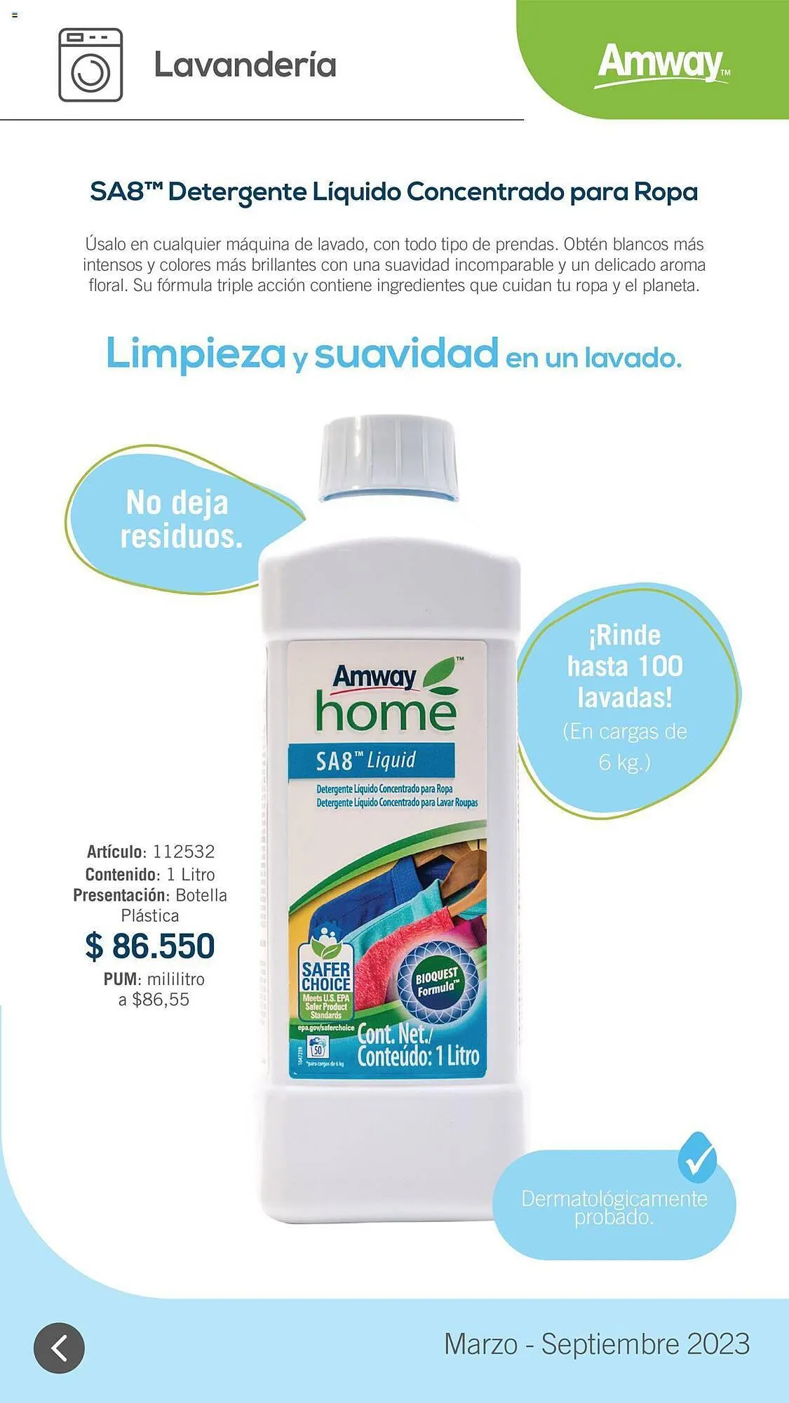 Catalogo de Catálogo Amway 31 de marzo al 1 de septiembre 2023 - Pag 7