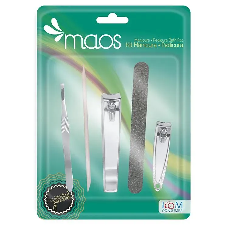 Kit Manicura Y Pedicura Maos 5 Piezas ICOM