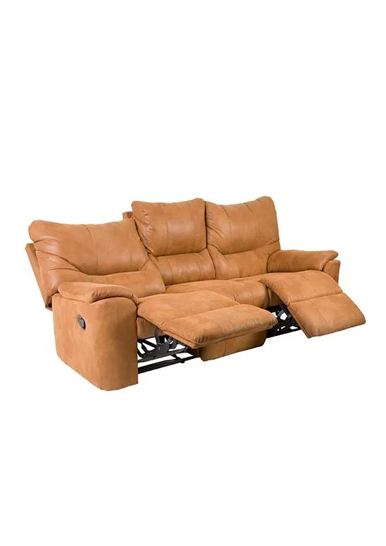 Sofá Reclinable Bahamas De 3 Puestos 2 Reclinan De Botón
