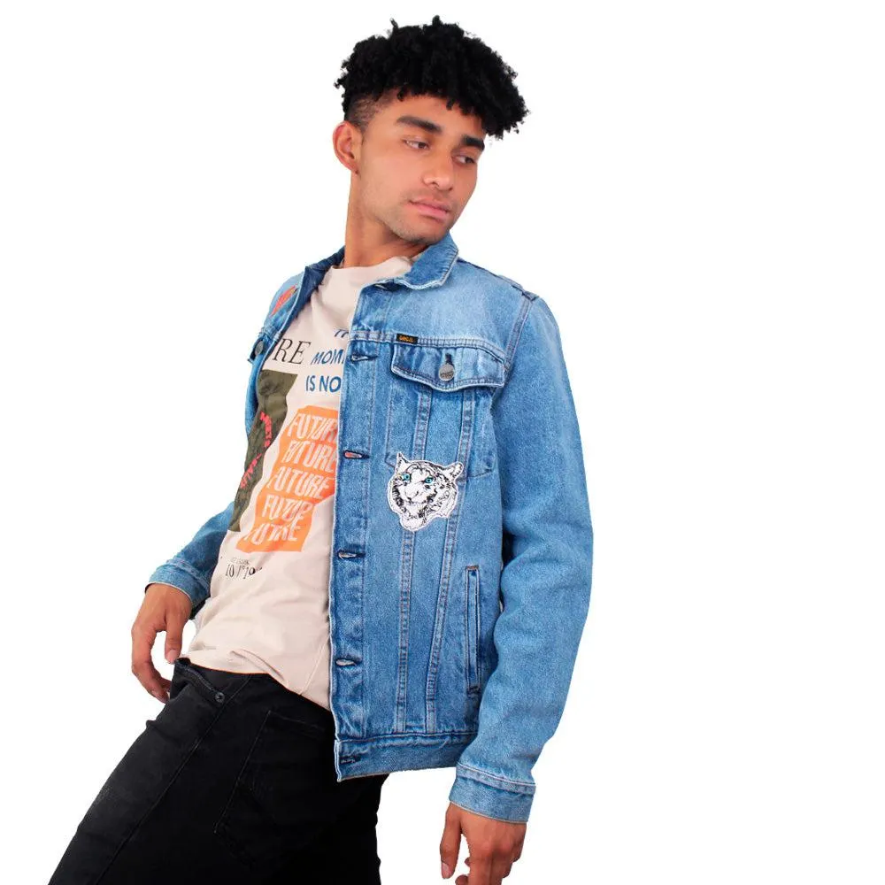Chaqueta En Denim Hombre Lec Lee índigo Claro