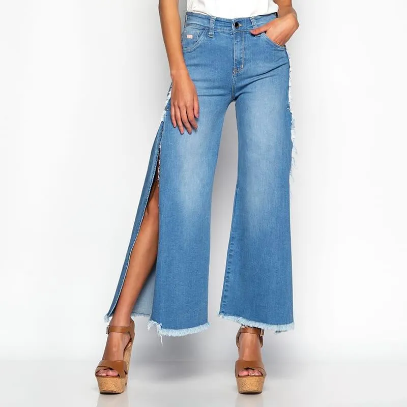 Jean Knz Wide Leg Stady Light