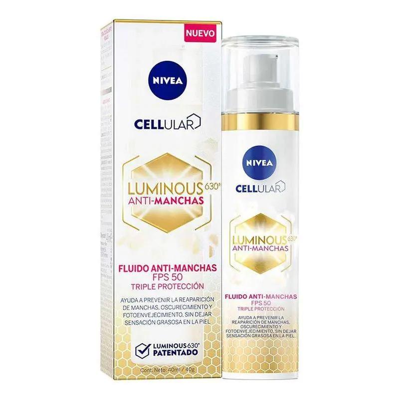 Crema Nivea Cellular Luminous Anti Manchas Spf 50 Frasco X 40 Ml