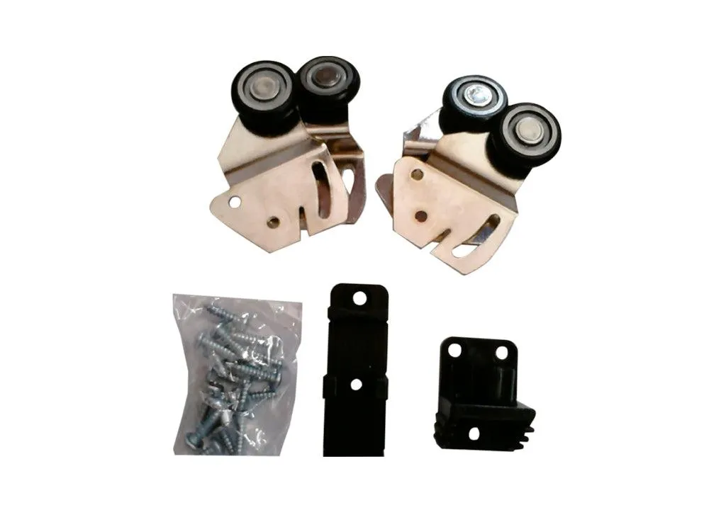 Kit rodamientos sistema colgante para para 2 hojas (puertas)