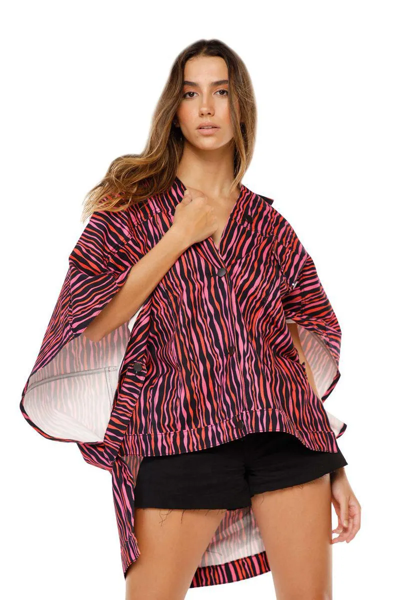Chaqueta Zebra Fucsia para mujer Amazonia