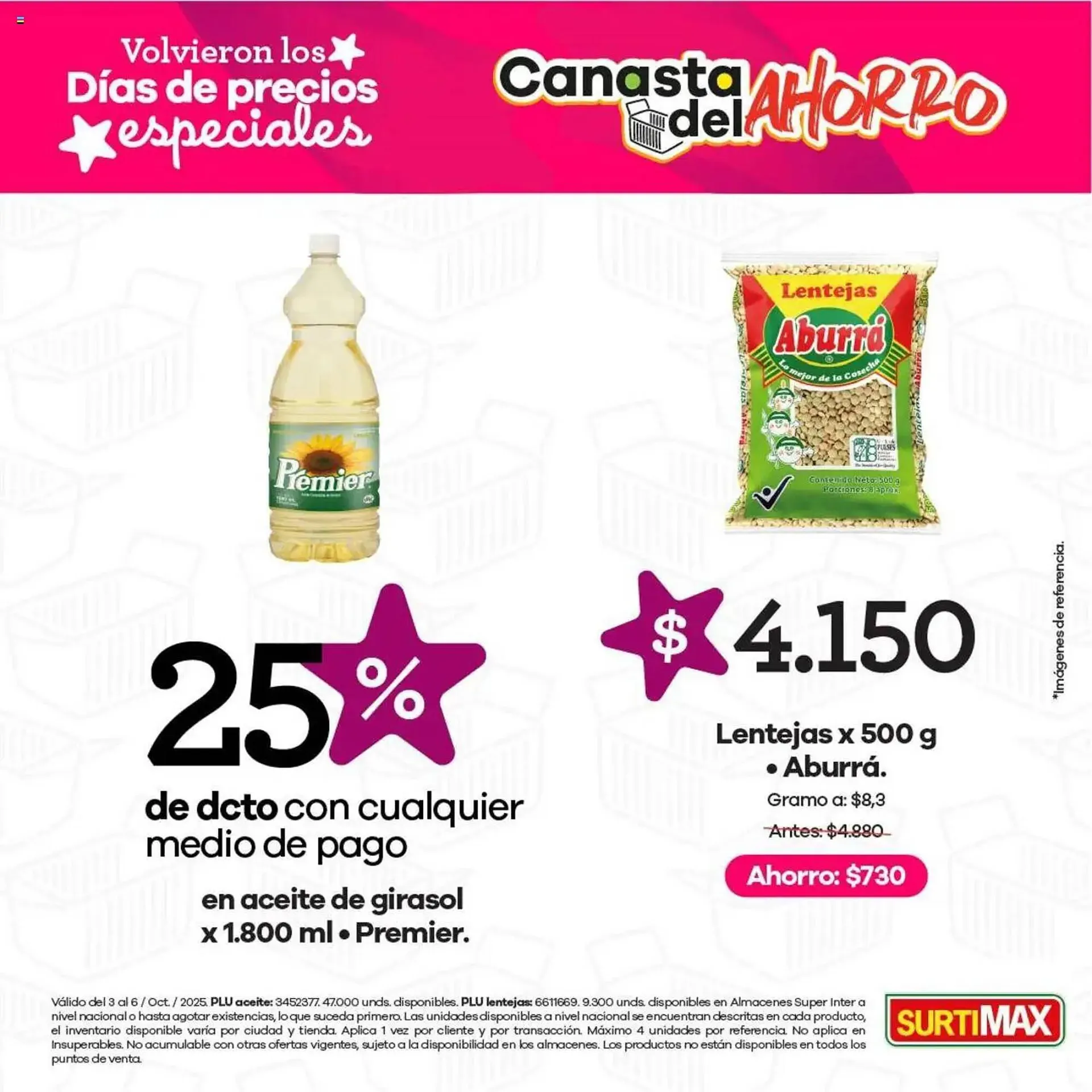 Catalogo de Catálogo Surtimax 3 de octubre al 7 de octubre 2025 - Pag 4