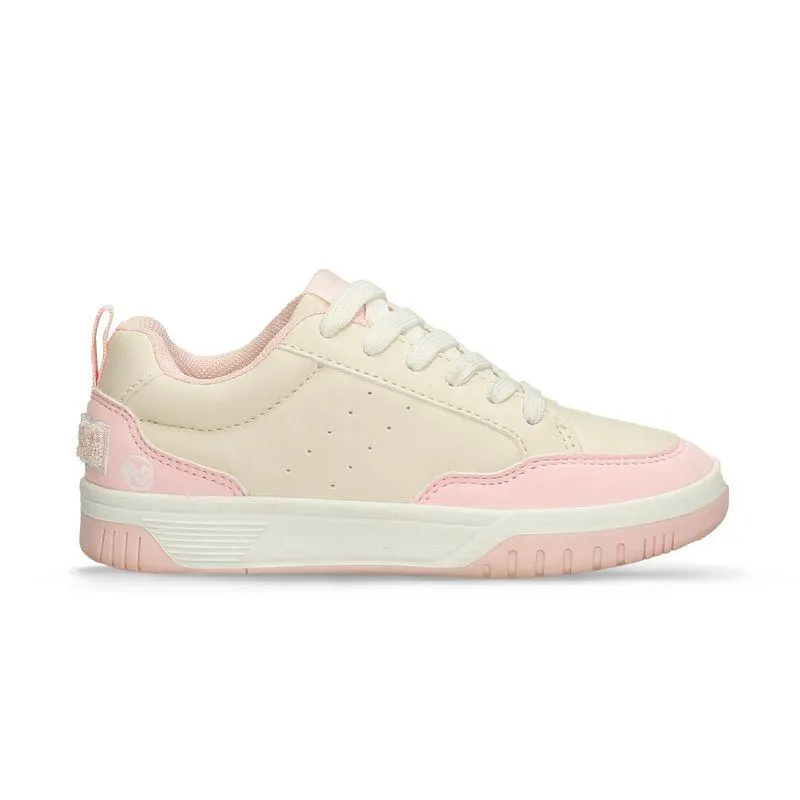Tenis Casuales Beige-Rosado Bubblegummers Quany Niña