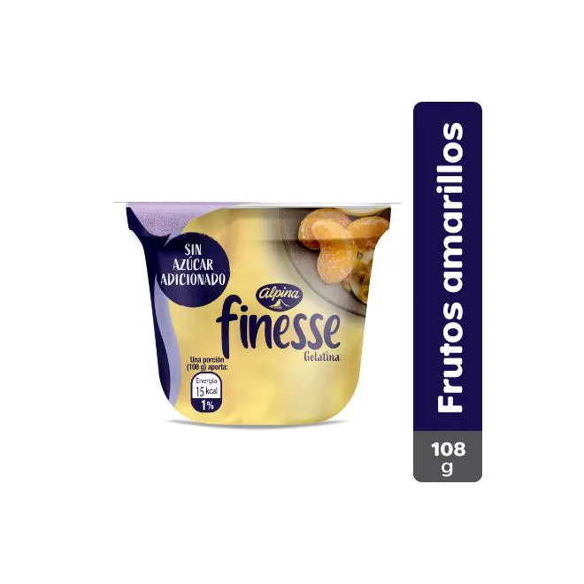 Gelatina Finesse Frutos Amarillos 108 g
