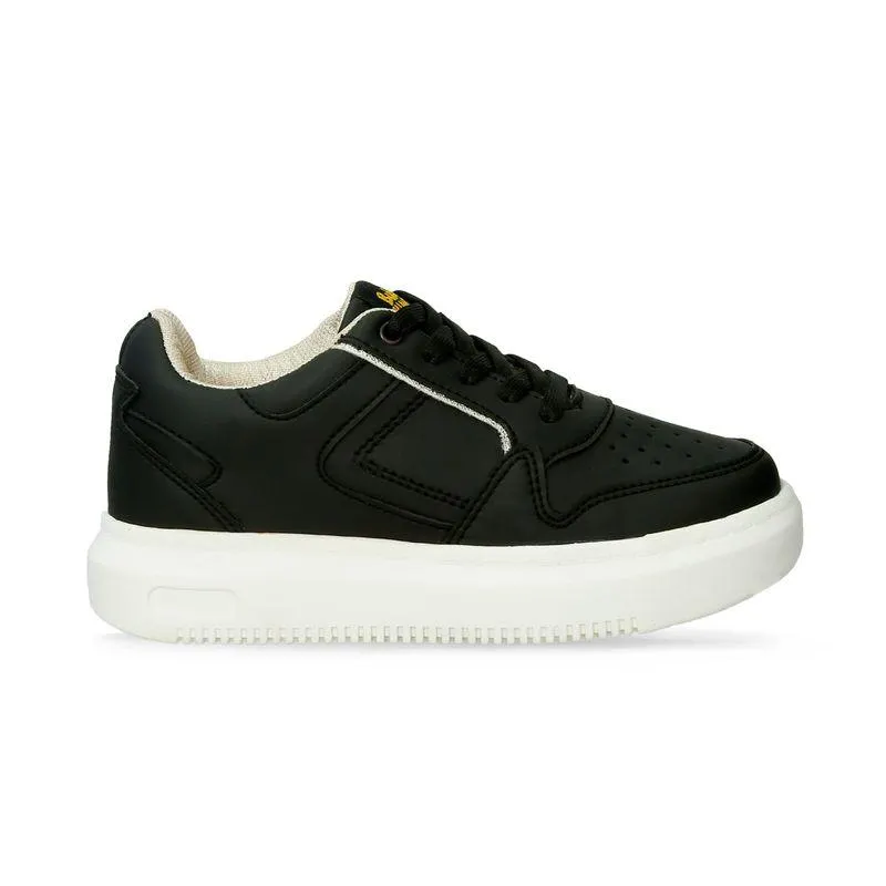 Tenis Casuales Negro Bubblegummers Qlara Niña