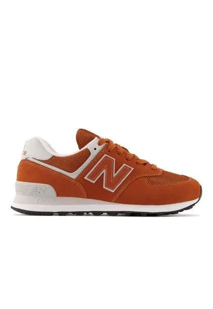 Tenis New Balance 574 Clásicos-Naranja/Blanco