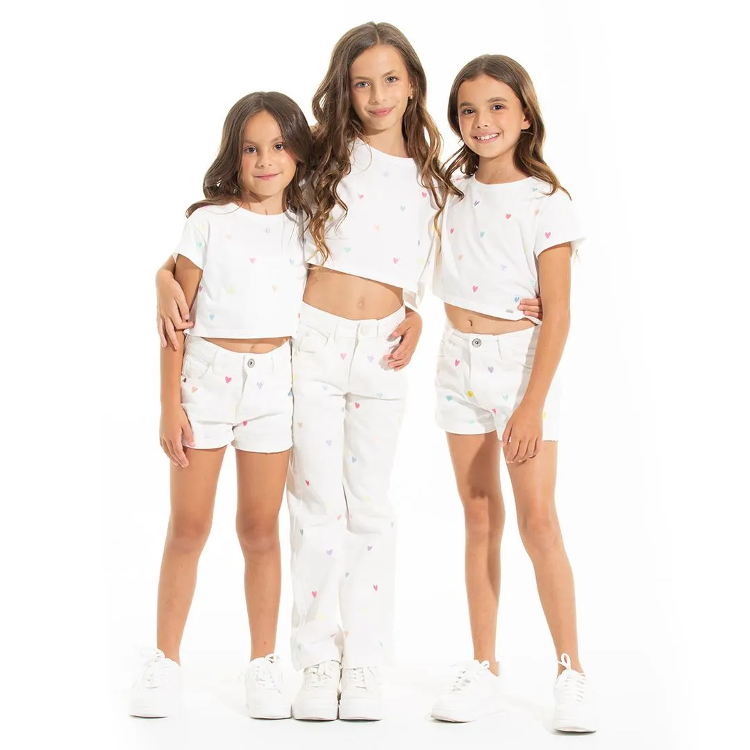 EMBROIDERED JEANS FOR GIRLS