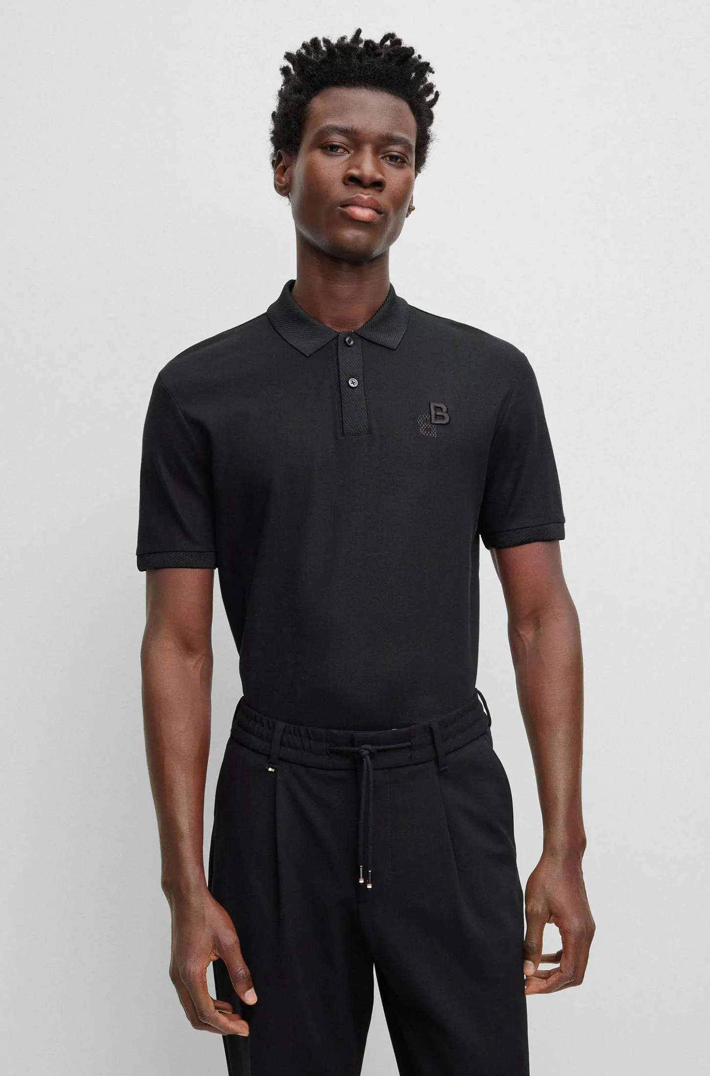 Polo De Algodón Con Logo Hombre