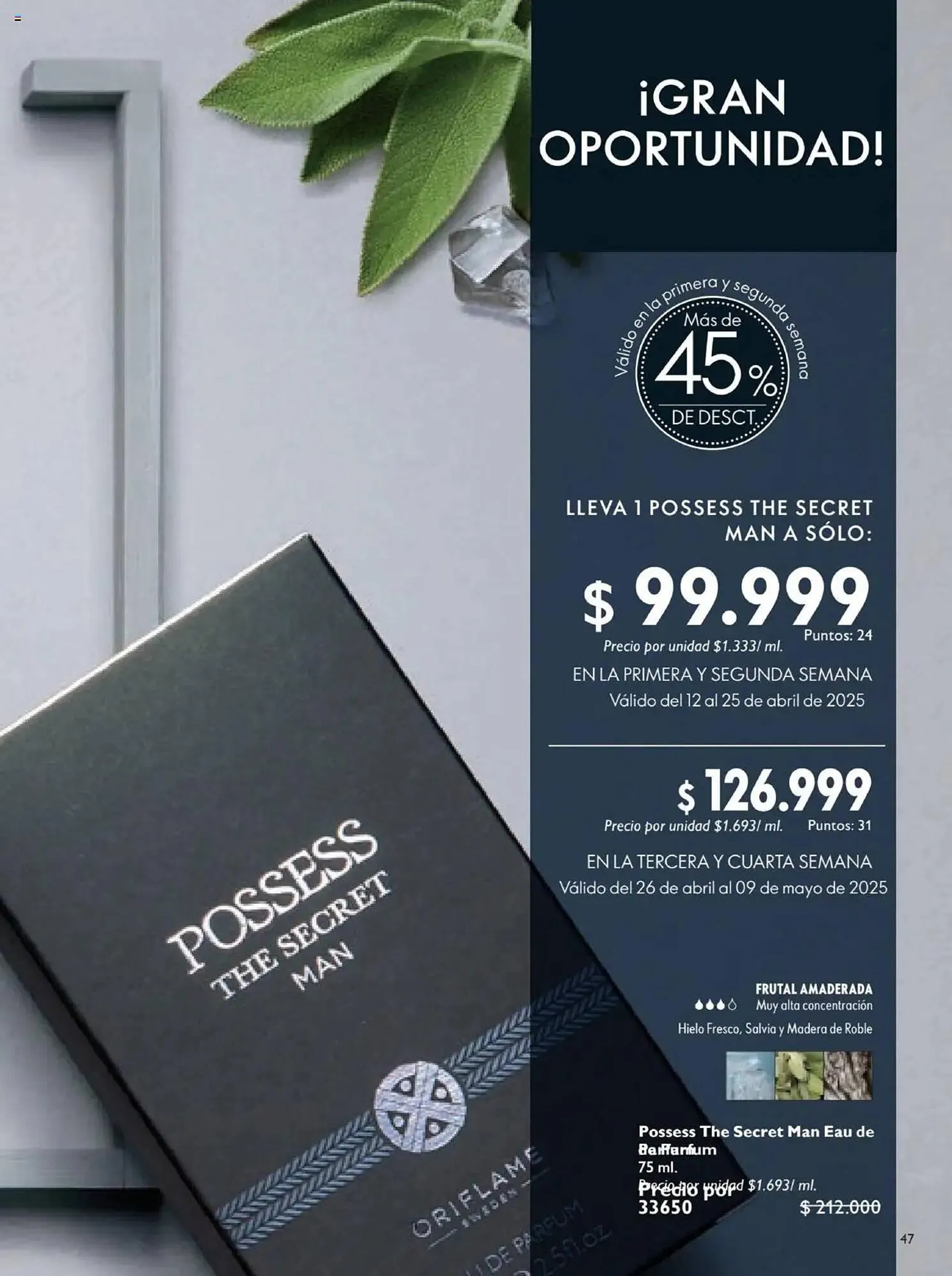 Catalogo de Catálogo Oriflame 12 de abril al 9 de mayo 2025 - Pag 47