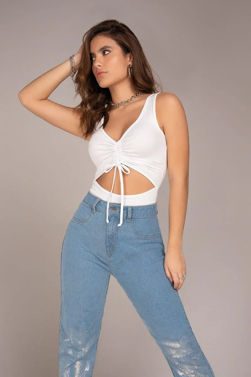 BODY MANGA SISA Blanco