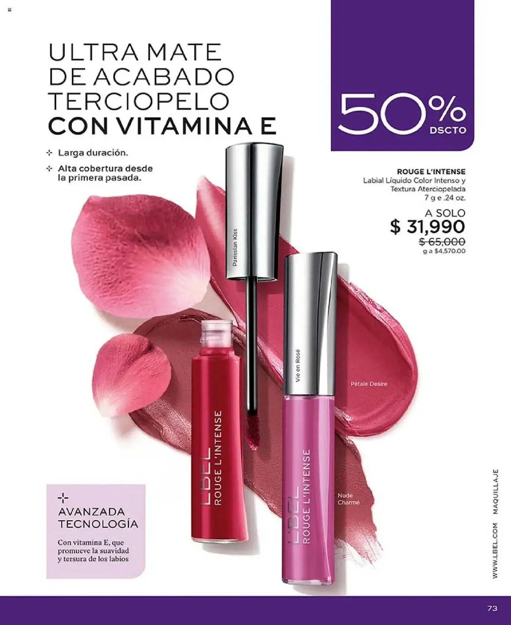 Catalogo de Catálogo L'bel 29 de julio al 16 de septiembre 2025 - Pag 73