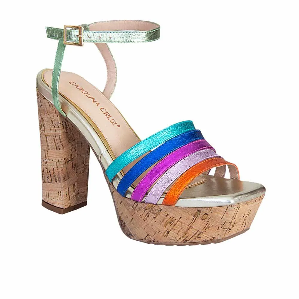 Sandalia tacon de Mujer marca Carolina cruz / Sand.m-3754