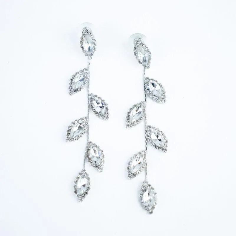 ARETES MURANO PLATEADO