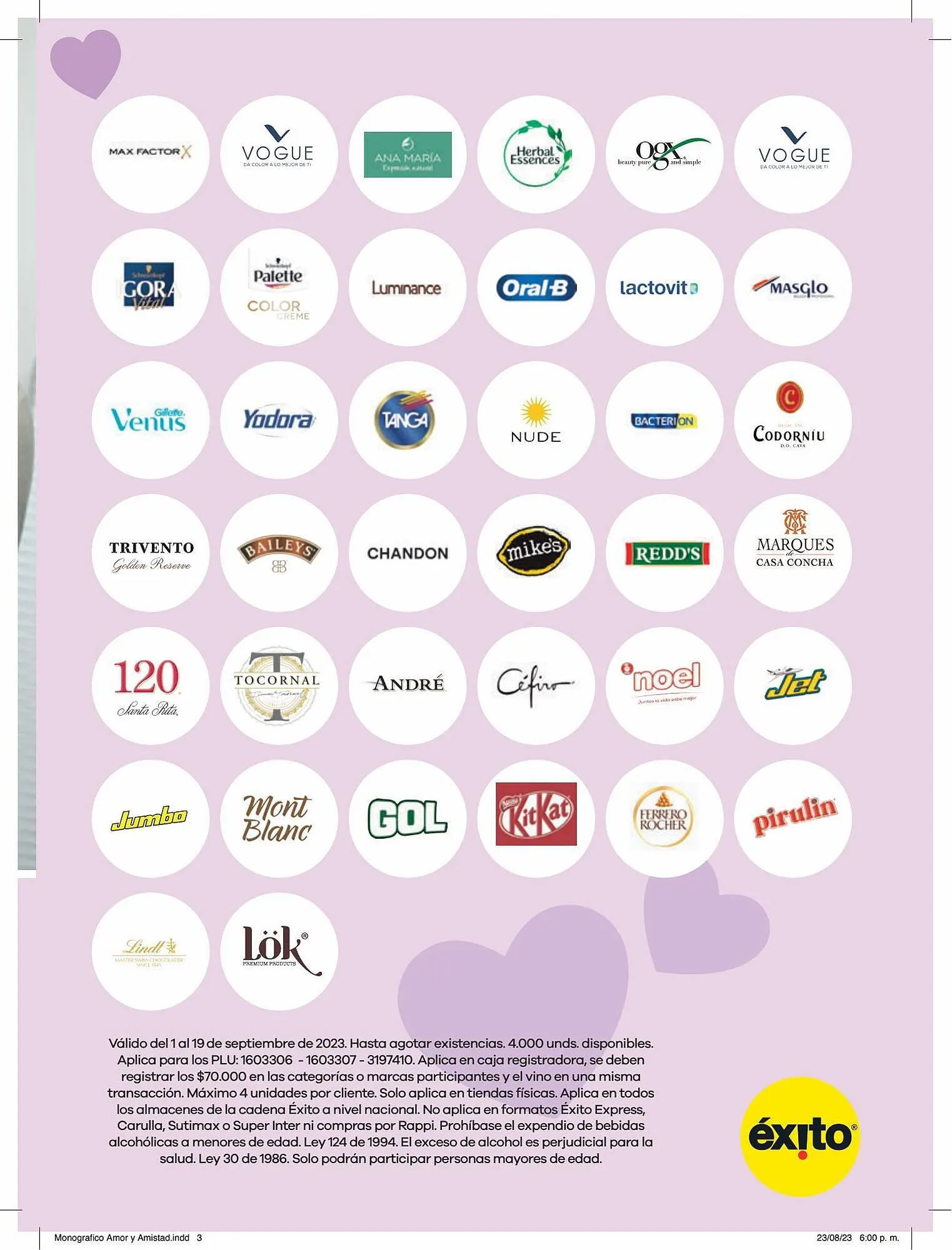 Catalogo de Catálogo Éxito 1 de septiembre al 19 de septiembre 2023 - Pag 3