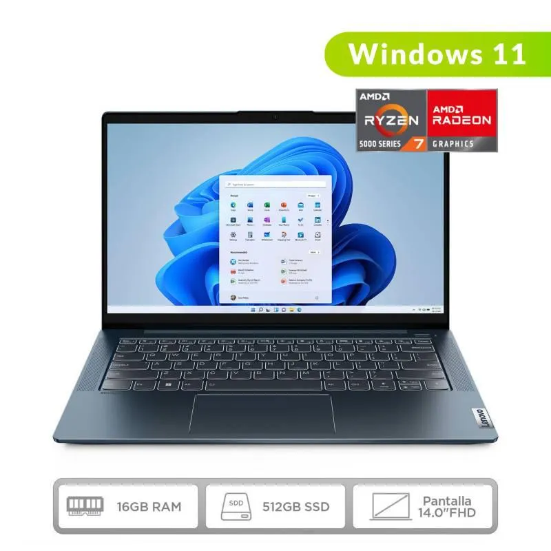Portátil Lenovo IdeaPad 5 14 Pulgadas AMD RYZEN R7 16GB 512GB