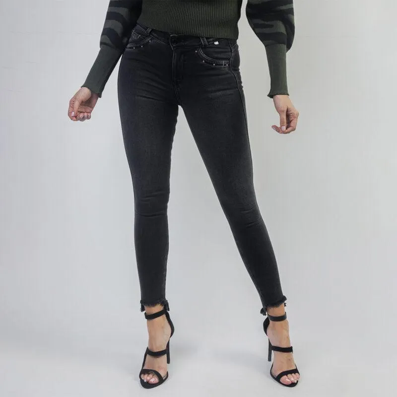 Jean Skinny Gold Sage