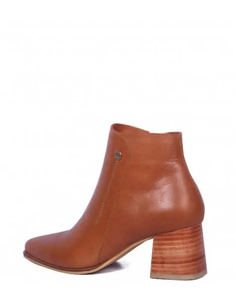 BOTIN LIHANA CUERO RUSTICO MIEL