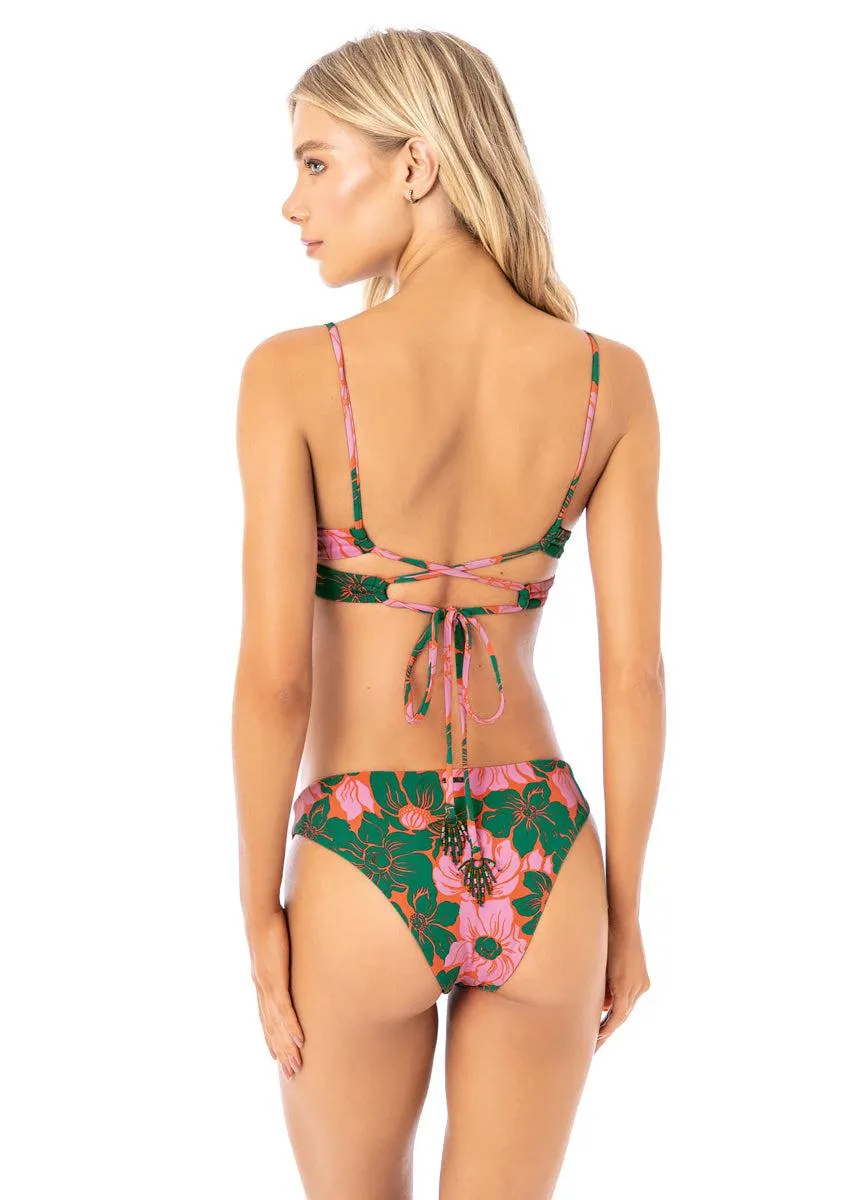 Floral Stamp Flirt Thin Side Bikini Bottom