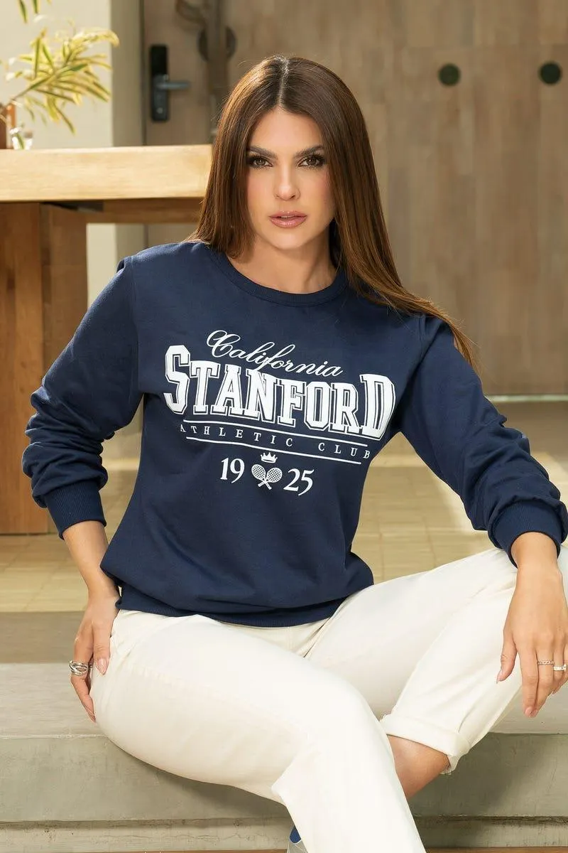 BUZO MANGA LARGA Azul