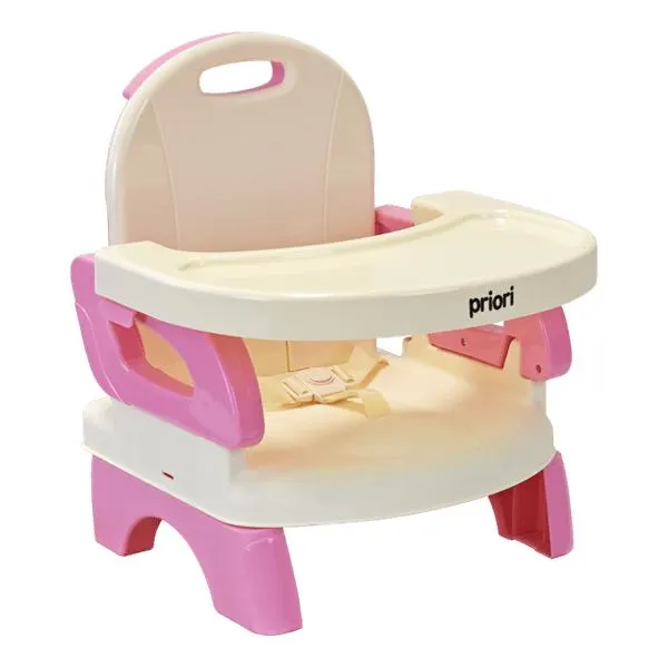 Silla Comedor para Bebé Portátil Booster Rosado - Priori