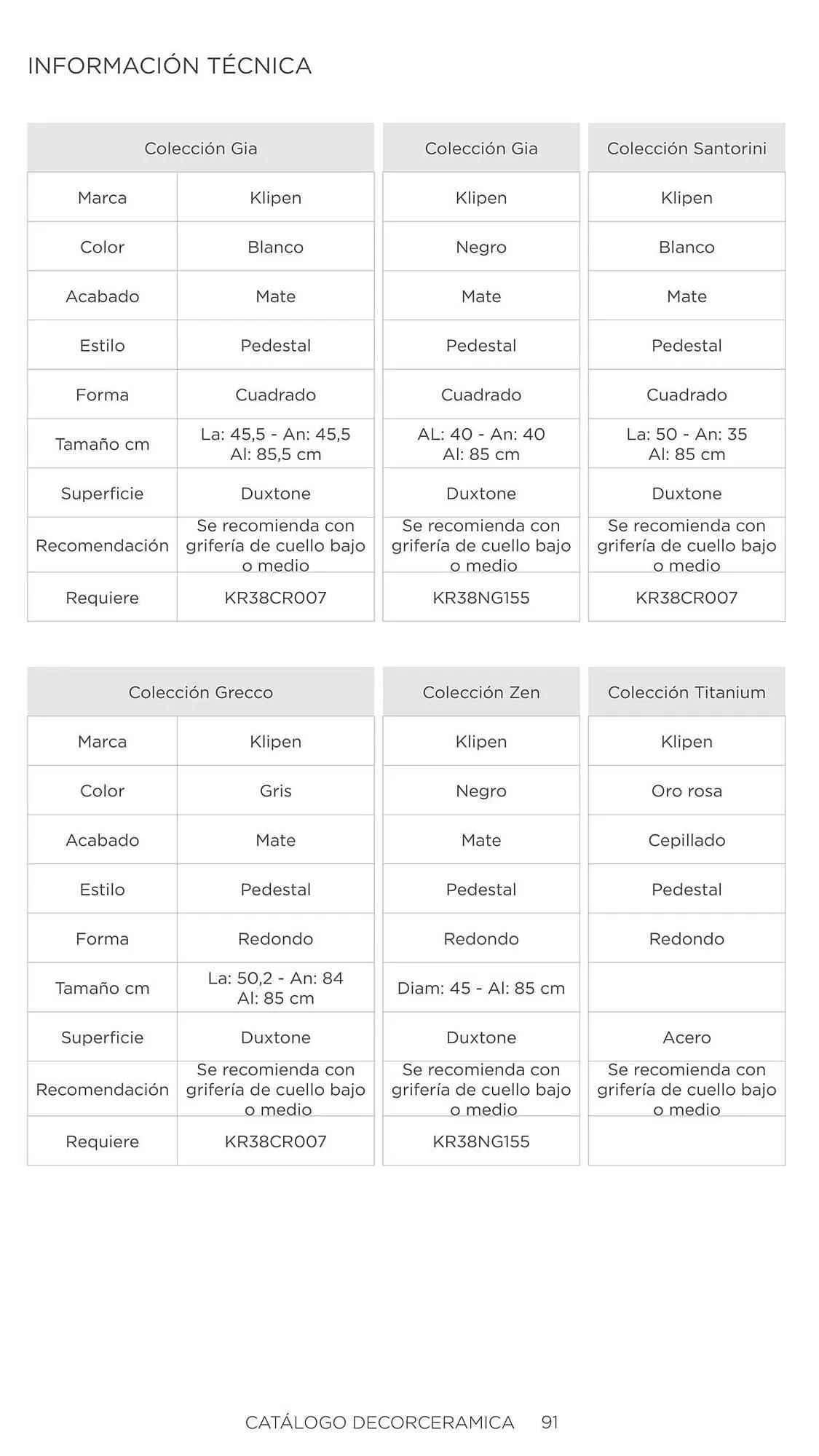 Catalogo de Catálogo Decorceramica 6 de noviembre al 6 de mayo 2025 - Pag 91